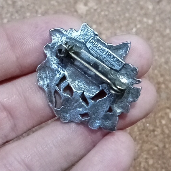 Pewter Brooch by Birds & Blooms 1990s limited edition - Picture 4 of 4